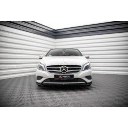 Maxton Lame Du Pare-Chocs Avant V.2 Mercedes-Benz A W176 Gloss Black, ME-A-176-FD2G Tuning.fr