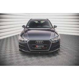 Maxton Lame Du Pare-Chocs Avant V.2 Audi A4 B9 Gloss Black, AU-A4-B9-FD2G Tuning.fr