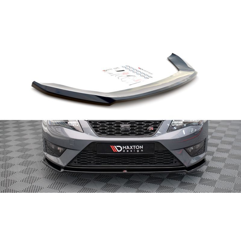 LAME AVANT MAXTON V.2 Seat Leon FR / Cupra Mk3 Noir Brillant