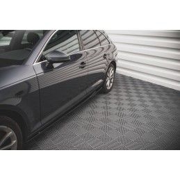 Maxton Rajouts Des Bas De Caisse Audi A4 Avant B9 Gloss Black, AU-A4-B9-AV-SD1G Tuning.fr