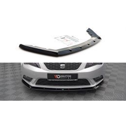 Maxton Lame Du Pare-Chocs Avant V.1 Seat Leon Mk3 Gloss Black, SE-LE-3-FD1G Tuning.fr