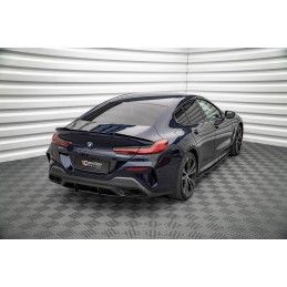 Maxton Street Pro Central Diffuseur Arriere BMW 8 Gran Coupe M-Pack G16 Black-Red, BMM850G16GCCNC-RS1B+BRBI Tuning.fr