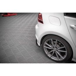 Maxton Lames De Pare-Chocs Arrière Latérales V.3 Volkswagen Golf R Mk7 Gloss Black, VW-GO-7-R-RSD3G Tuning.fr