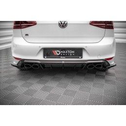 Lames De Pare-Chocs Arrière Latérales V.4 Volkswagen Golf R Mk7 Noir Brillant