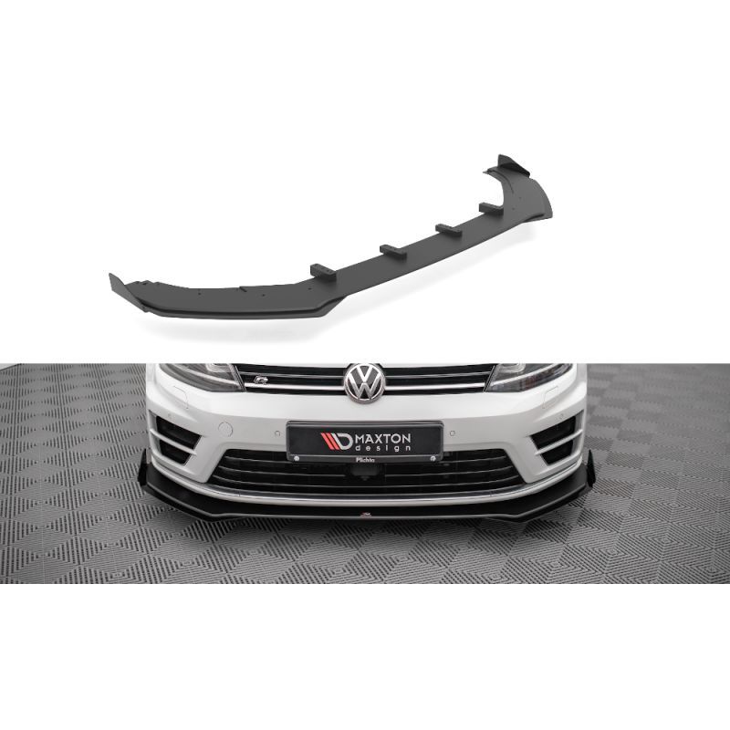 Street Pro LAME AVANT MAXTON V.1 + Flaps Volkswagen Golf R Mk7 Noir + Rabats Brillant 