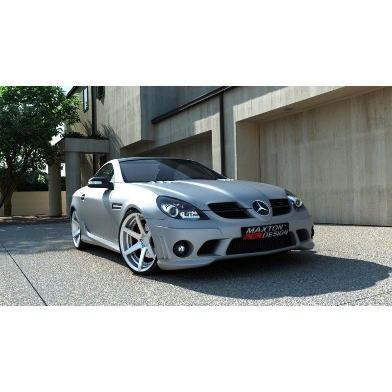 Maxton PARE - CHOCS AVANT MERCEDES SLK R171 AMG 204 LOOK Not primed, ME-SLK-R171-AMG204-F1F Tuning.fr