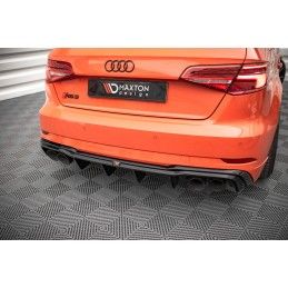 Maxton Rajout Du Pare-Chocs Arriere V.2 Audi RS3 8V Facelift Gloss Black, AU-RS3-8VF-RS2GOO__OO Tuning.fr