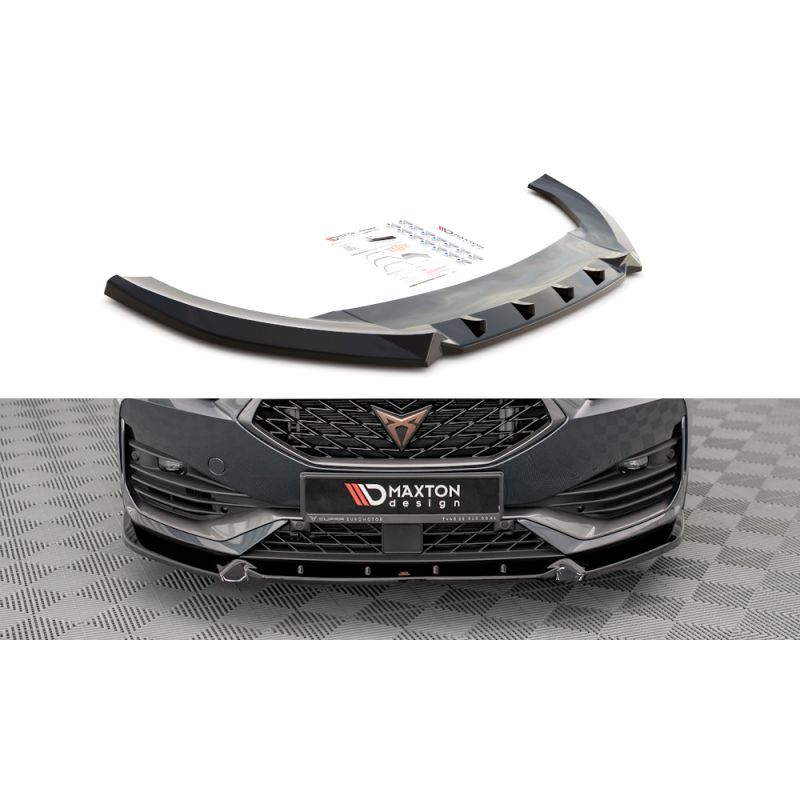 Maxton Lame Du Pare-Chocs Avant V.1 Cupra Leon Gloss Black, CU-LE-1-FD1G Tuning.fr