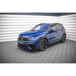 Rajouts Des Bas De Caisse MAXTON Volkswagen Tiguan R / R-Line Mk2 Facelift Noir Brillant