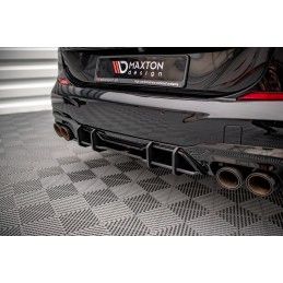 Maxton Street Pro Central Diffuseur Arriere BMW M235i Gran Coupe F44 Black-Red, BM244MCNC-RS1B+BRBI Tuning.fr