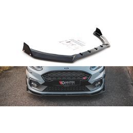 LAME AVANT MAXTON + Ailerons V.4 Ford Fiesta ST / ST-Line Noir Brillant