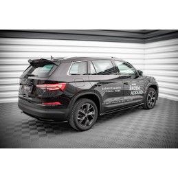 Rajouts Des Bas De Caisse MAXTON Skoda Kodiaq Mk1 Facelift Noir Brillant