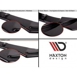 Maxton Rajout Du Pare-Chocs Arriere Skoda Octavia RS Mk4 Gloss Black, SK-OC-4-RS-RS1G+RS1RG Tuning.fr