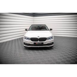 Maxton Lame Du Pare-Chocs Avant V.1 BMW 5 G30 Gloss Black, BM-5-G30-FD1G Tuning.fr