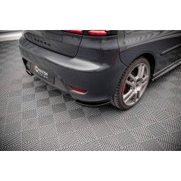 Lames De Pare-Chocs Arrière Latérales Seat Ibiza Cupra Mk3 Noir Brillant