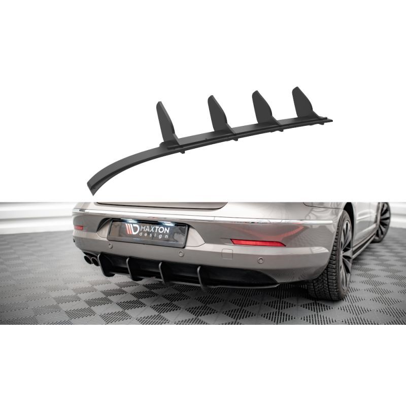 Maxton Street Pro Central Diffuseur Arriere Volkswagen Passat CC Black, VWPACCCNC-RS1B Tuning.fr