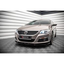 Maxton Lame Du Pare-Chocs Avant V.4 Volkswagen Passat CC Gloss Black, VW-PA-CC-FD4G Tuning.fr