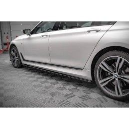 Rajouts Des Bas De Caisse MAXTON BMW 7 Long M-Pack G12 Noir Brillant