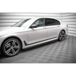 Rajouts Des Bas De Caisse MAXTON BMW 7 Long M-Pack G12 Noir Brillant