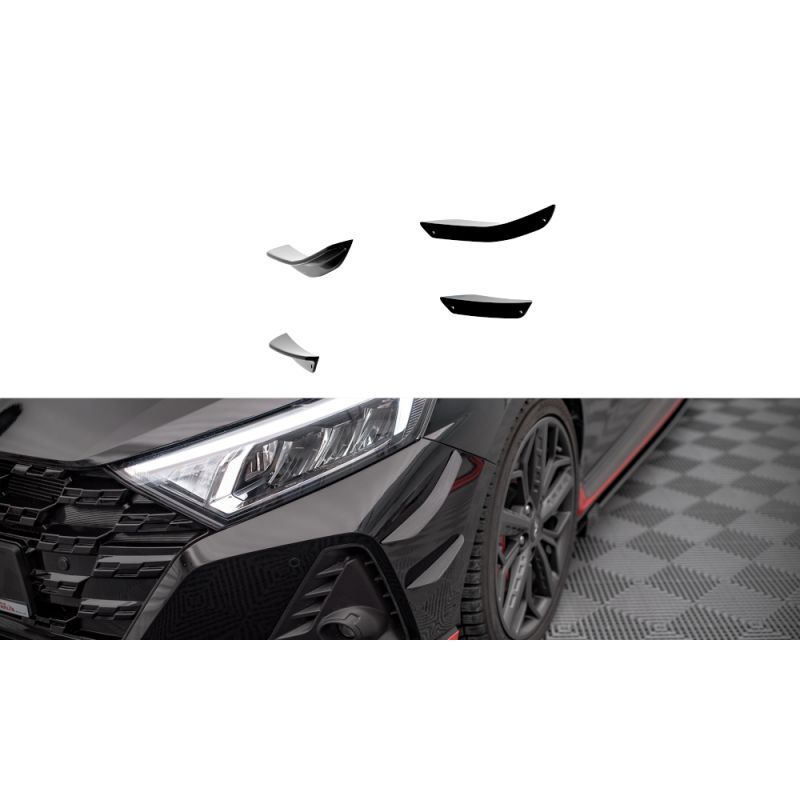 Maxton Ailes de pare-chocs avant (Canards) Hyundai I20 N Mk3, HY-I20-3-N-CAN1 Tuning.fr