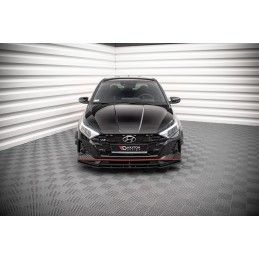 Maxton Lame Du Pare-Chocs Avant V.1 Hyundai I20 N Mk3 Gloss Black, HY-I20-3-N-FD1G Tuning.fr