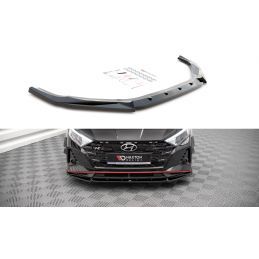 Maxton Lame Du Pare-Chocs Avant V.2 Hyundai I20 N Mk3 Gloss Black, HY-I20-3-N-FD2G Tuning.fr