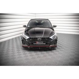 Maxton Lame Du Pare-Chocs Avant V.2 Hyundai I20 N Mk3 Gloss Black, HY-I20-3-N-FD2G Tuning.fr