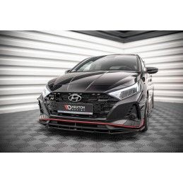 Maxton Lame Du Pare-Chocs Avant V.2 Hyundai I20 N Mk3 Gloss Black, HY-I20-3-N-FD2G Tuning.fr