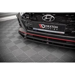 Maxton Lame Du Pare-Chocs Avant V.2 Hyundai I20 N Mk3 Gloss Black, HY-I20-3-N-FD2G Tuning.fr