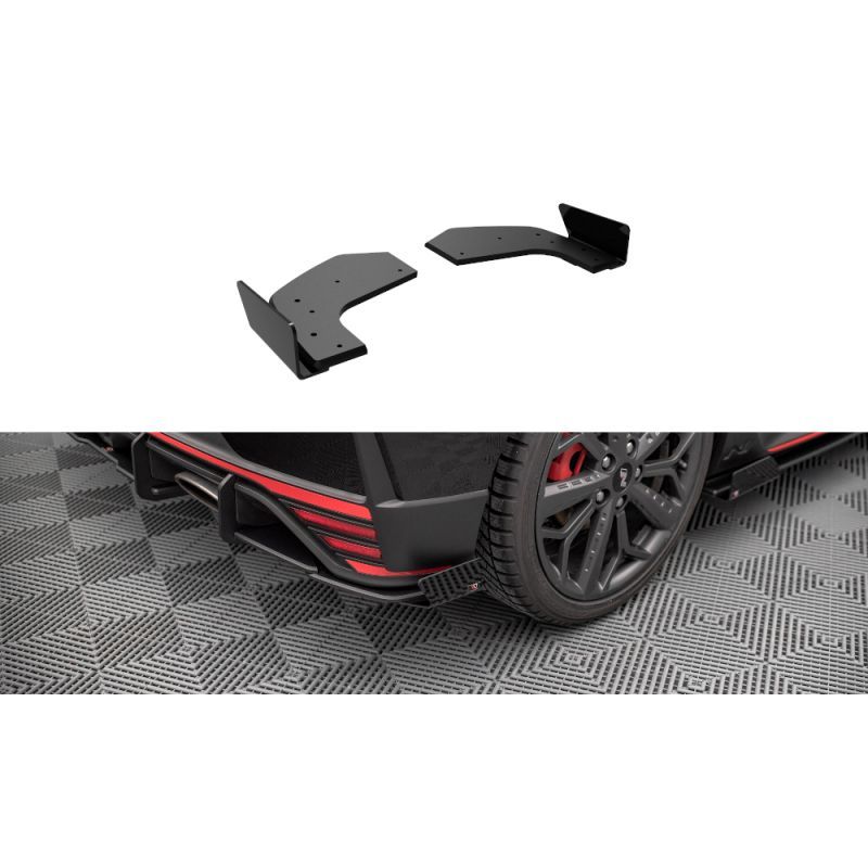 Street Pro LAME ARRIERE MAXTON + Flaps Hyundai I20 N Mk3 Noir + Rabats Brillant 