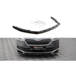 Maxton Lame Du Pare-Chocs Avant Skoda Fabia Mk3 Facelift Gloss Black, SK-FA-3F-K-FD1G Tuning.fr