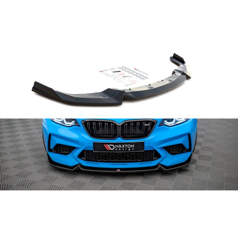 Maxton Lame Du Pare-Chocs Avant V.2 BMW M2 Competition F87 Gloss Black, BM-2-87-M-COMP-FD2G Tuning.fr