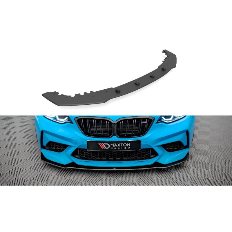 Maxton Street Pro Lame Du Pare-Chocs Avant BMW M2 Competition F87 Black, BM287MCOMPCNC-FD1B Tuning.fr