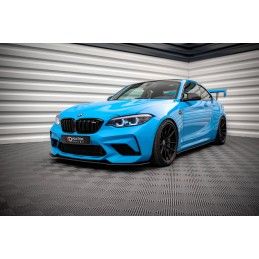 Maxton Street Pro Lame Du Pare-Chocs Avant BMW M2 Competition F87 Black, BM287MCOMPCNC-FD1B Tuning.fr