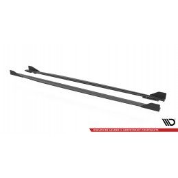 Street Pro Rajouts Des Bas De Caisse MAXTON + Flaps Audi RS3 Sportback 8Y Noir + Rabats Brillant 