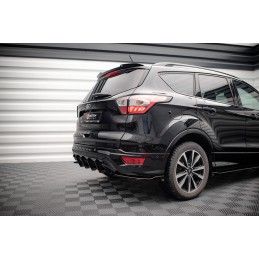 Street Pro Central Diffuseur Arriere Ford Escape ST-Line Mk3 Noir-Rouge