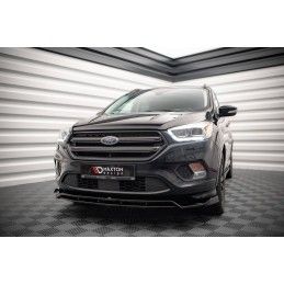 Maxton Lame Du Pare-Chocs Avant V.1 Ford Escape ST-Line Mk3 Gloss Black, FO-ES-3-STLINE-FD1G+FD1RG Tuning.fr