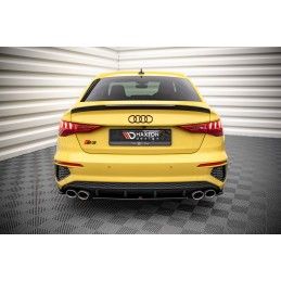 Central Arriere Splitter Audi S3 Sedan 8Y Noir Brillant