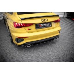 Central Arriere Splitter Audi S3 Sedan 8Y Noir Brillant