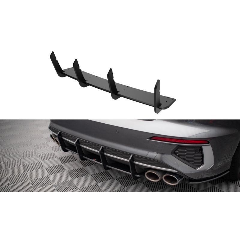 Street Pro Central Diffuseur Arriere Audi S3 Sedan 8Y Noir