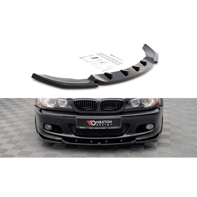 LAME AVANT MAXTON V.2 BMW 3 Coupe M-Pack E46 Noir Brillant