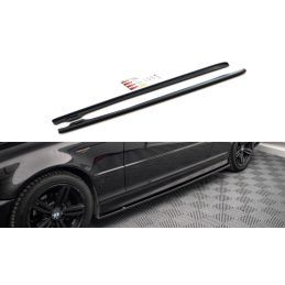 Rajouts Des Bas De Caisse MAXTON V.2 BMW 3 Coupe M-Pack E46 Noir Brillant