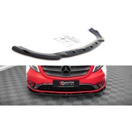 Maxton Lame Du Pare-Chocs Avant V.1 Mercedes-Benz Vito W447 Facelift Gloss Black, ME-VI-W447F-FD1G Tuning.fr