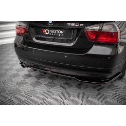 Maxton Central Arriere Splitter (avec une barre verticale) BMW 3 Sedan E90 Gloss Black, BM-3-90-RSD1G+RD1G Tuning.fr