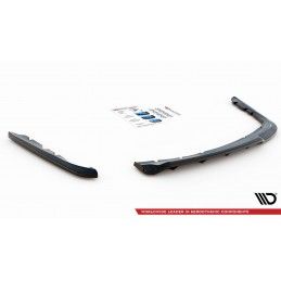 Maxton Central Arriere Splitter (avec une barre verticale) BMW 3 Sedan E90 Gloss Black, BM-3-90-RSD1G+RD1G Tuning.fr