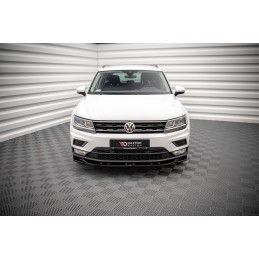 Maxton Lame Du Pare-Chocs Avant Volkswagen Tiguan Mk2 Gloss Black, VW-TI-2-FD1G Tuning.fr