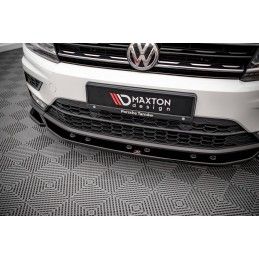 Maxton Lame Du Pare-Chocs Avant Volkswagen Tiguan Mk2 Gloss Black, VW-TI-2-FD1G Tuning.fr