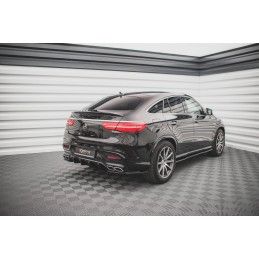 Lames De Pare-Chocs Arrière Latérales V.1 Mercedes-Benz GLE Coupe 63AMG C292 Noir Brillant