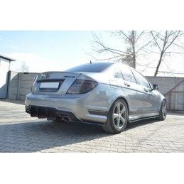 Maxton DIFFUSEUR ARRIERE v.1 Mercedes C W204 AMG-Line (FACELIFT), MEC204AMGLINECNC-RS2B Tuning.fr