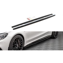 Rajouts Des Bas De Caisse MAXTON V.1 Mercedes C 63AMG Coupe C205 Facelift Noir Brillant